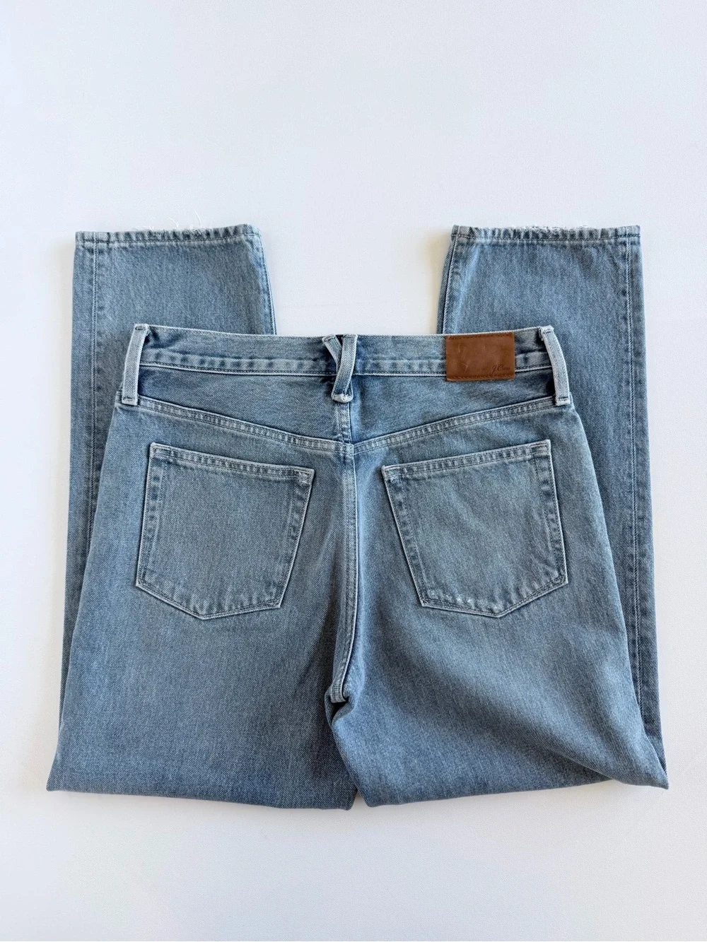 J.Crew Slouchy Boyfriend Jeans Light Wash 100% Cotton Relaxed Fit Size 27
